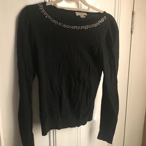 Loft Jeweled Sweater, size small